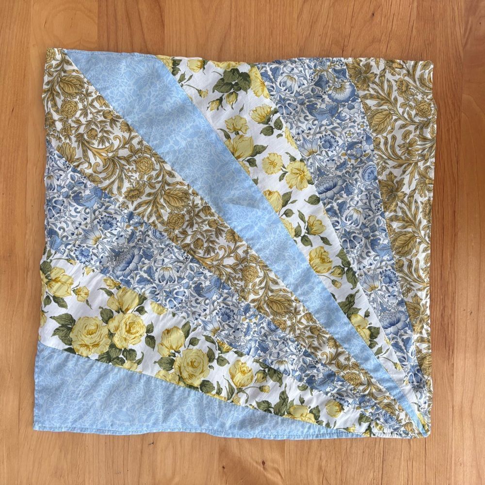 Coco and Wolf  NWT liberty of London patchwork pillowcase